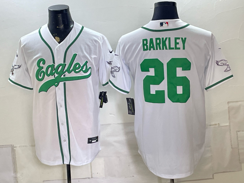 Men 2026 Philadelphia Eagles #26 Barkley white Nike Limited NFL Jersey 0828010221